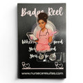 Locs & Loaded Nurse Badge Reel - Nursecaresuites - Online Healthcare Boutiquebadge reelacrylic badge reelaesthetic healthcare workeraesthetic nurse look