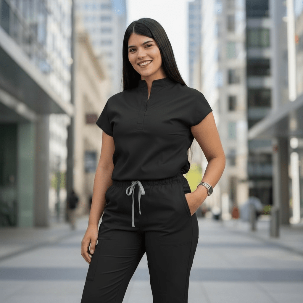 Mandarin Jogger Scrub Set - Nursecaresuites - Online Healthcare Boutiqueall - day comfort scrubsbreathable nursing uniformCnaB0BR5G5R7H