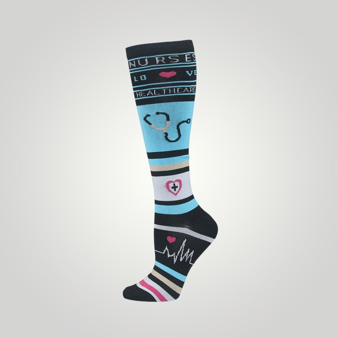 Medical - Themed Compression Socks for Nurses, Doctors & Healthcare Workers - Nursecaresuites - Online Healthcare Boutiquecompression socks20 - 30 mmHg20 - 30 mmHg compression socksanti - fatigue nurse socks