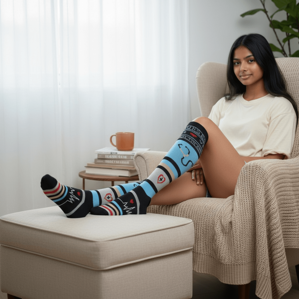 Nurse compression socks