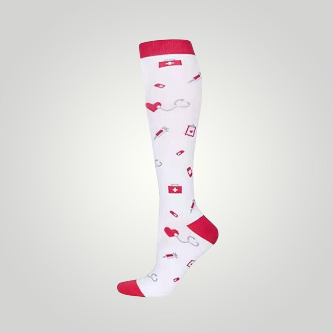 Medical - Themed Compression Socks for Nurses, Doctors & Healthcare Workers - Nursecaresuites - Online Healthcare Boutiquecompression socks20 - 30 mmHg20 - 30 mmHg compression socksanti - fatigue nurse socks