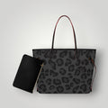 Midnight Leopard Tote Bag - Nursecaresuites - Online Healthcare BoutiqueToteblack leopard tote bagclinical bageveryday tote