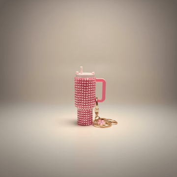 Mini Bling Tumbler Keychains - Nursecaresuites - Online Healthcare BoutiqueKeychainsbag charmbling keychainchapstick holder keychain