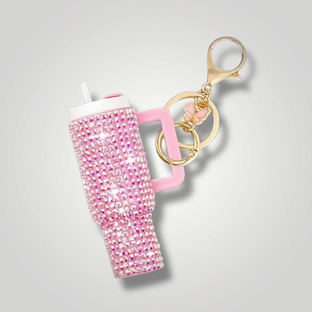Mini Bling Tumbler Keychains - Nursecaresuites - Online Healthcare BoutiqueKeychainsbag charmbling keychainchapstick holder keychain