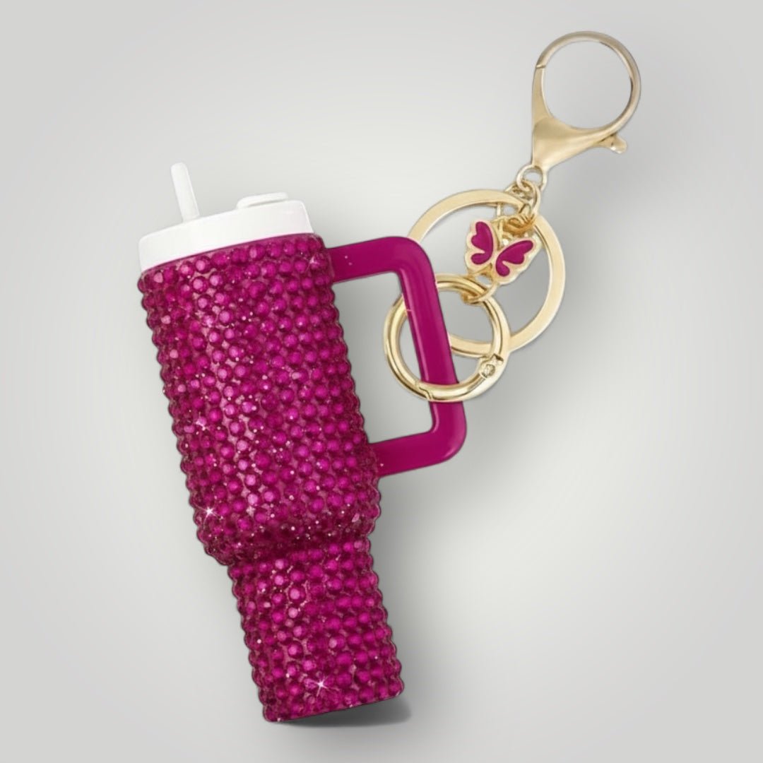 Mini Bling Tumbler Keychains - Nursecaresuites - Online Healthcare BoutiqueKeychainsbag charmbling keychainchapstick holder keychain