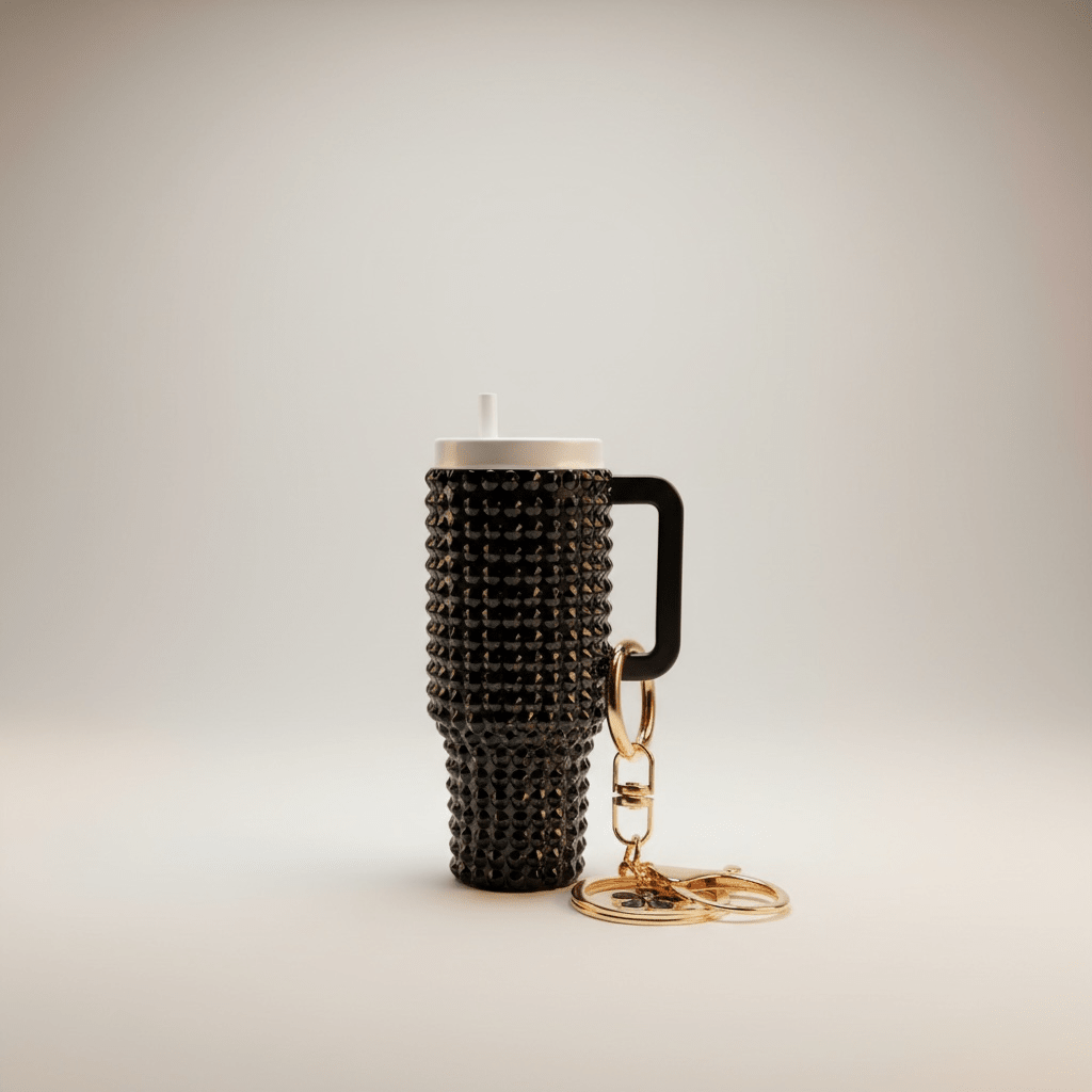 Mini Bling Tumbler Keychains - Nursecaresuites - Online Healthcare BoutiqueKeychainsbag charmbling keychainchapstick holder keychain