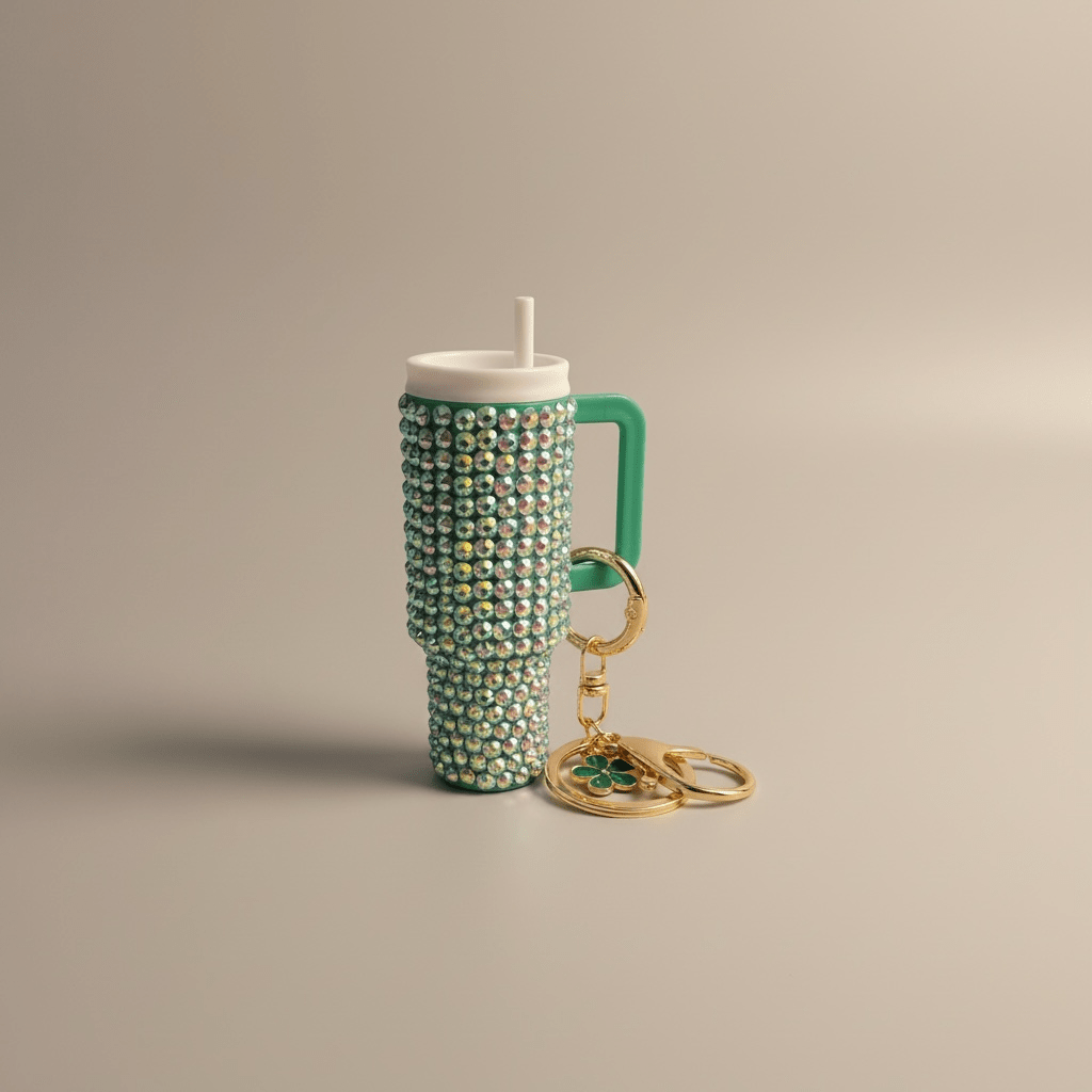 Mini Bling Tumbler Keychains - Nursecaresuites - Online Healthcare BoutiqueKeychainsbag charmbling keychainchapstick holder keychain