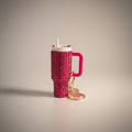 Mini Bling Tumbler Keychains - Nursecaresuites - Online Healthcare BoutiqueKeychainsbag charmbling keychainchapstick holder keychain