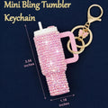 Mini Bling Tumbler Keychains - Nursecaresuites - Online Healthcare BoutiqueKeychainsbag charmbling keychainchapstick holder keychain
