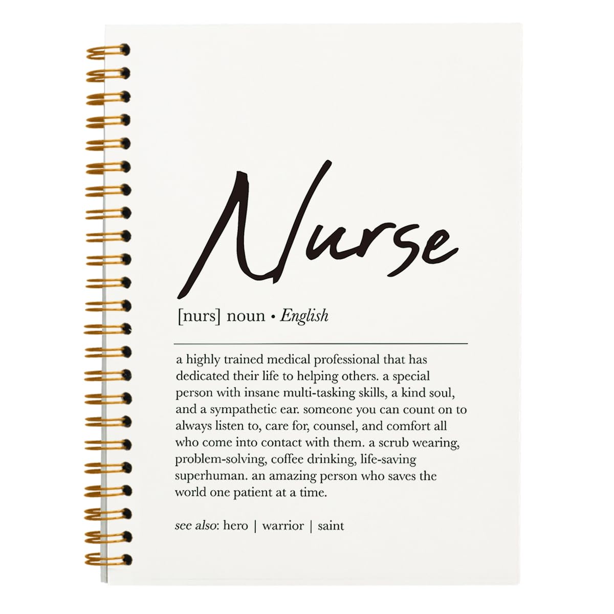 Nurse Definition Spiral Notebook - Nursecaresuites - Online Healthcare BoutiqueCnaLpnmedical suppliesB0CXSZP2G2