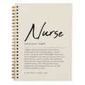 Nurse Definition Spiral Notebook - Nursecaresuites - Online Healthcare BoutiqueCnaLpnmedical suppliesB0CXT32276