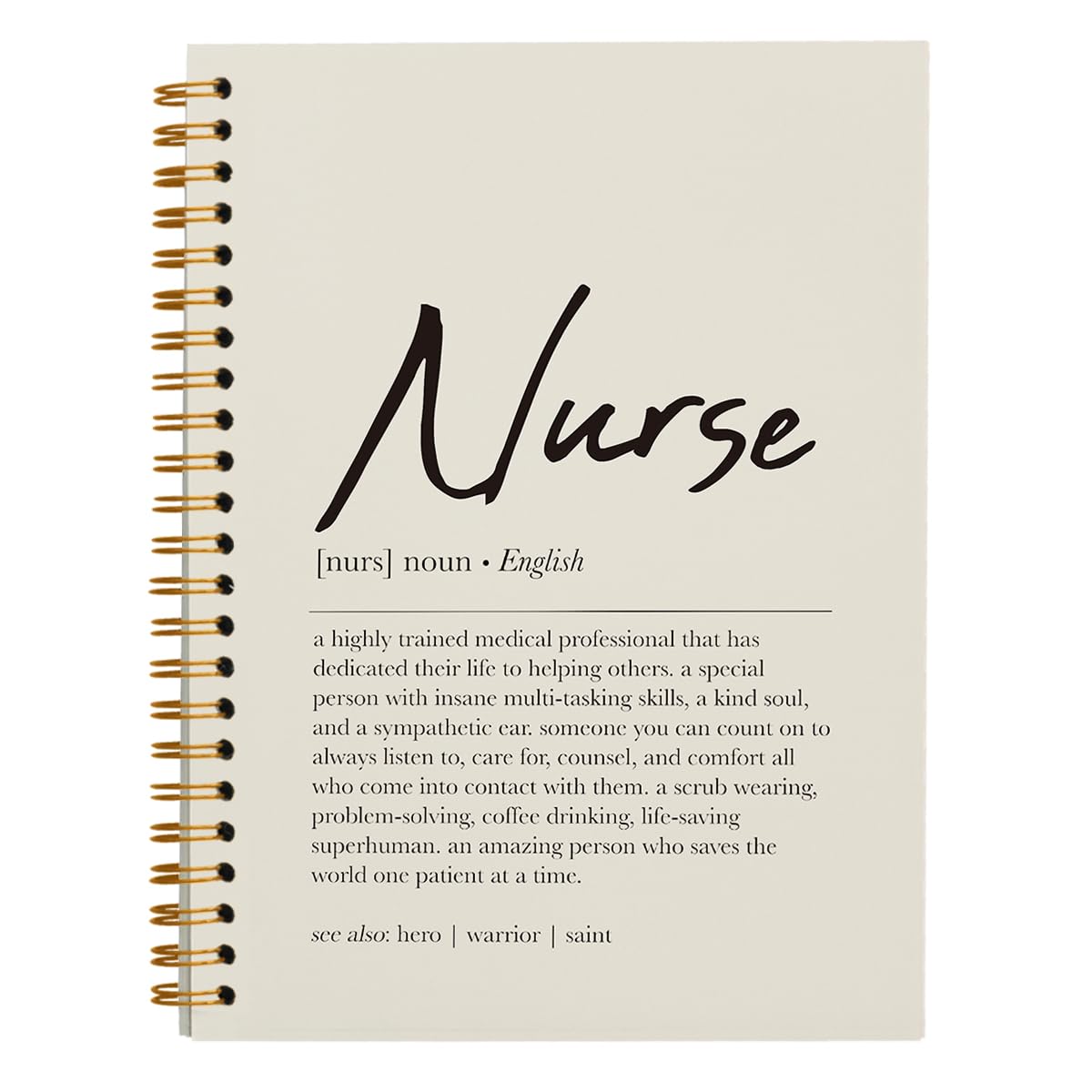 Nurse Definition Spiral Notebook - Nursecaresuites - Online Healthcare BoutiqueCnaLpnmedical suppliesB0CXT32276