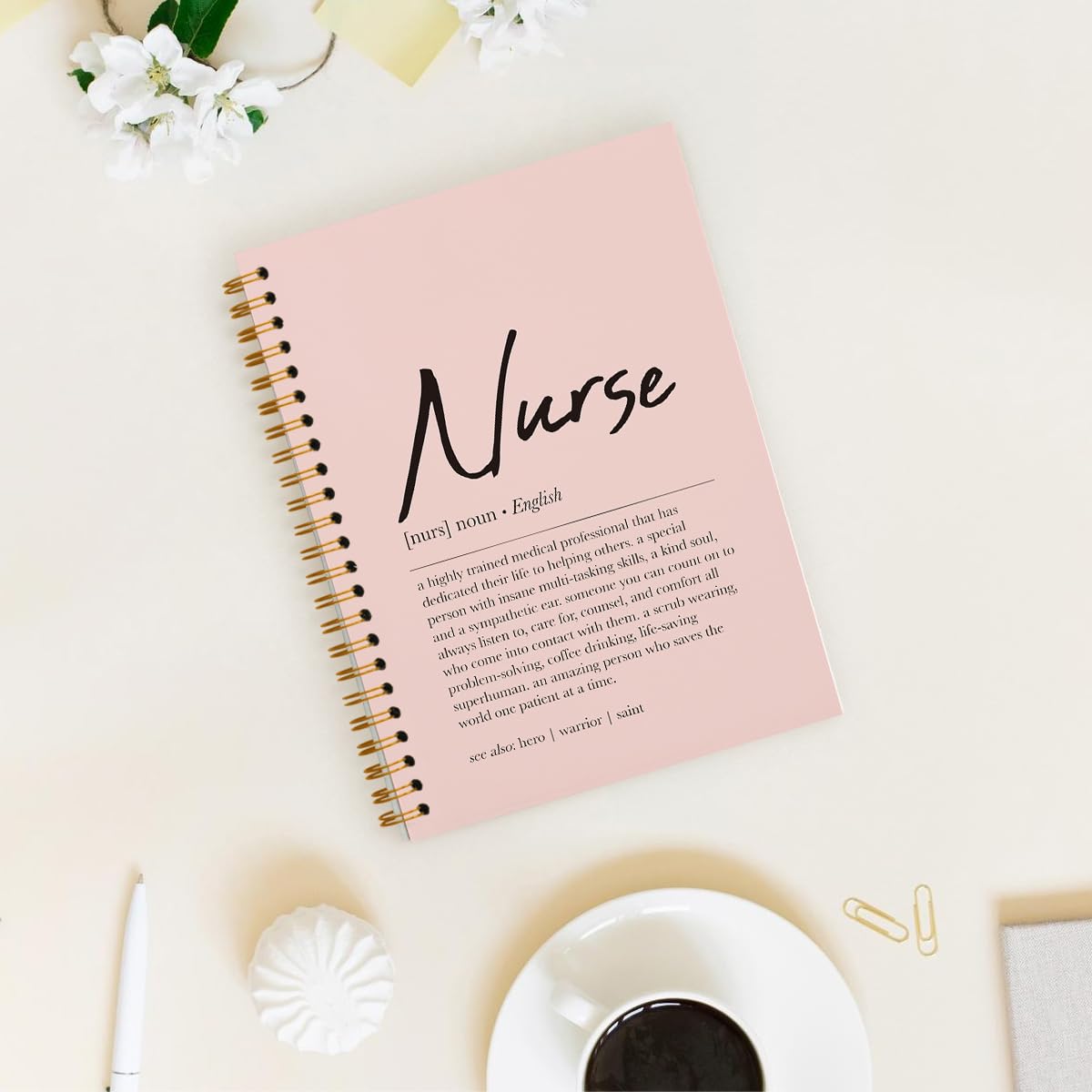 Nurse Definition Spiral Notebook - Nursecaresuites - Online Healthcare BoutiqueCnaLpnmedical suppliesB0CXSZQ5HF