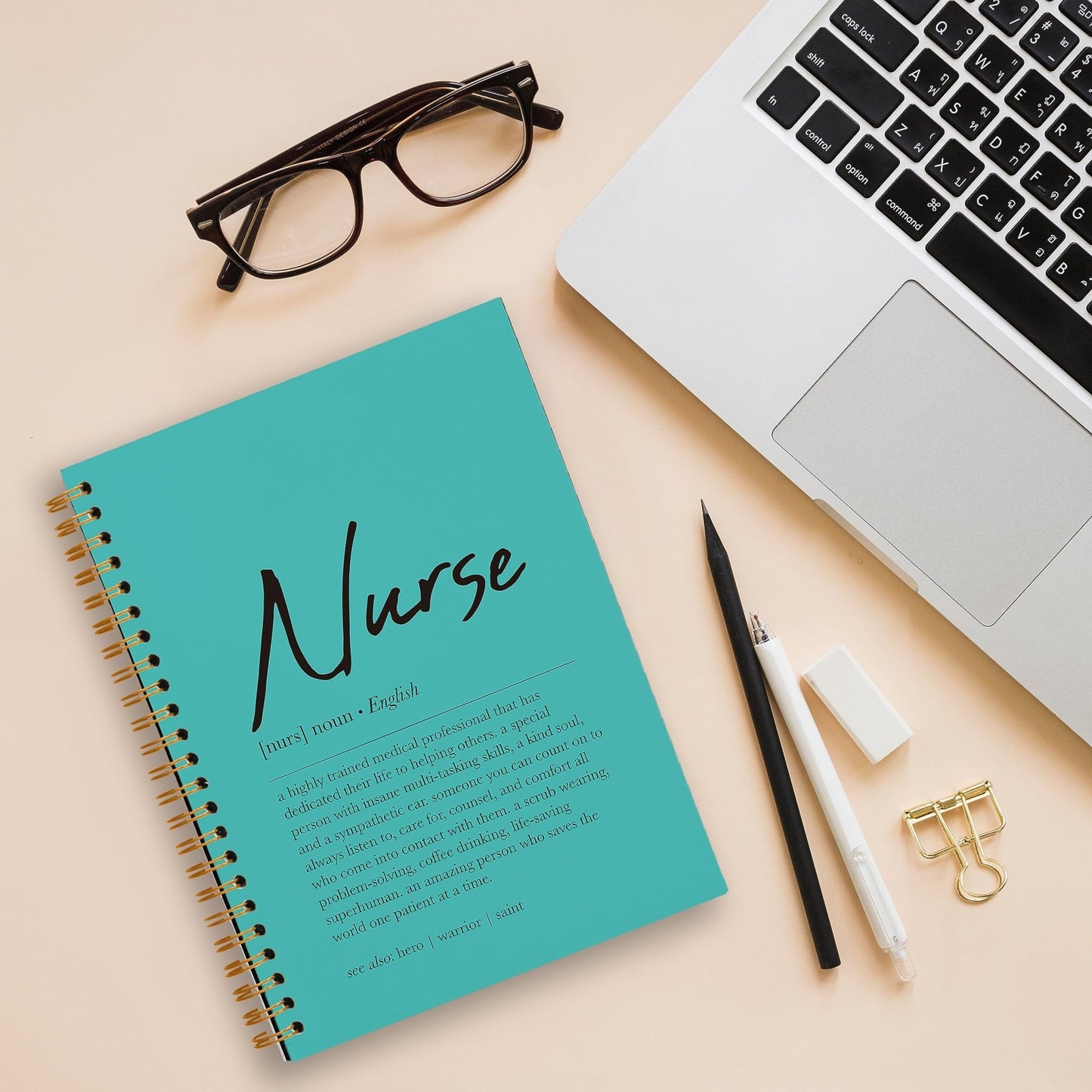 Nurse Definition Spiral Notebook - Nursecaresuites - Online Healthcare BoutiqueCnaLpnmedical suppliesB0CB3CNBHF