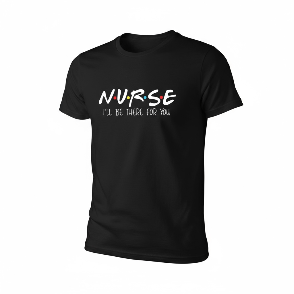 Nurse Friend “I’ll Be There For You” Shirt - Nursecaresuites - Online Healthcare BoutiqueT-shirtbreathable nurse topcasual nurse outfitclassic nurse t-shirt design