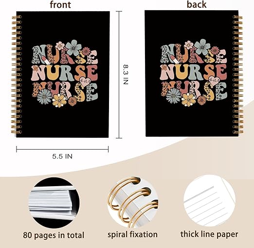 Nurse Spiral Notebook - Nursecaresuites - Online Healthcare BoutiqueCnaJournalLpn