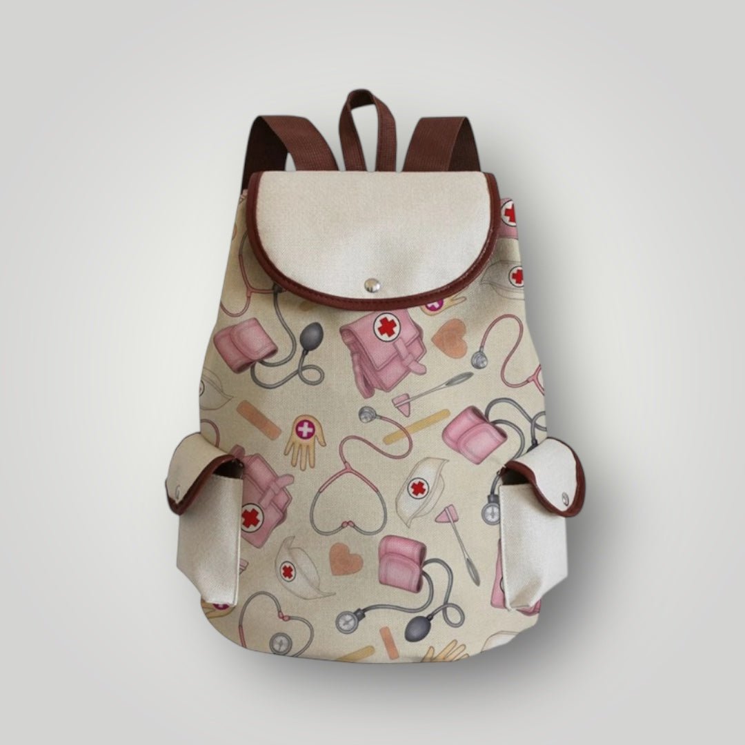 Nurse - Themed Canvas Backpacks - Nursecaresuites - Online Healthcare Boutiquebackpackclinical bagcna bagcute nurse gift