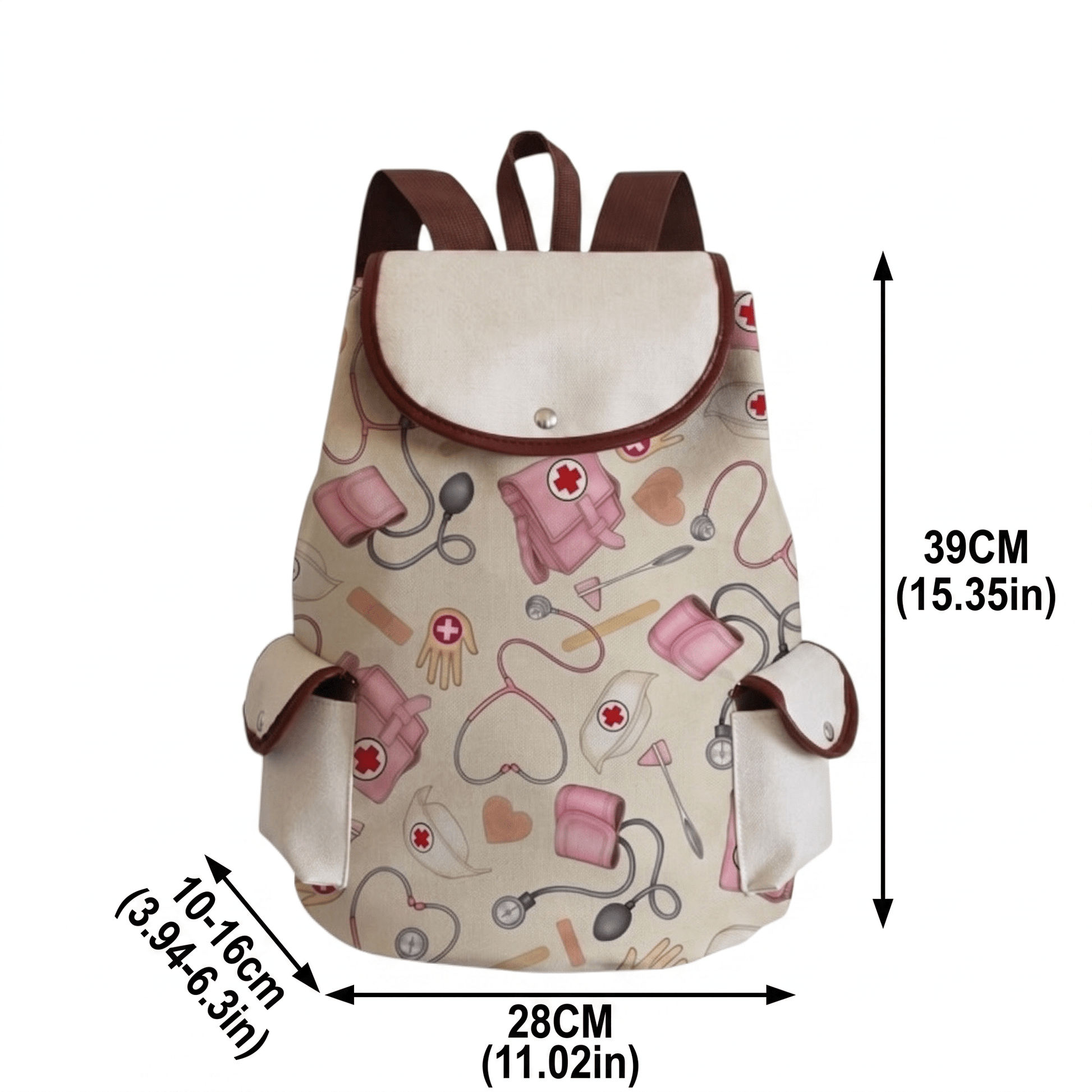 Nurse-Themed Canvas Backpacks - Nursecaresuites - Online Healthcare Boutiquebackpackclinical bagcna bagcute nurse gift