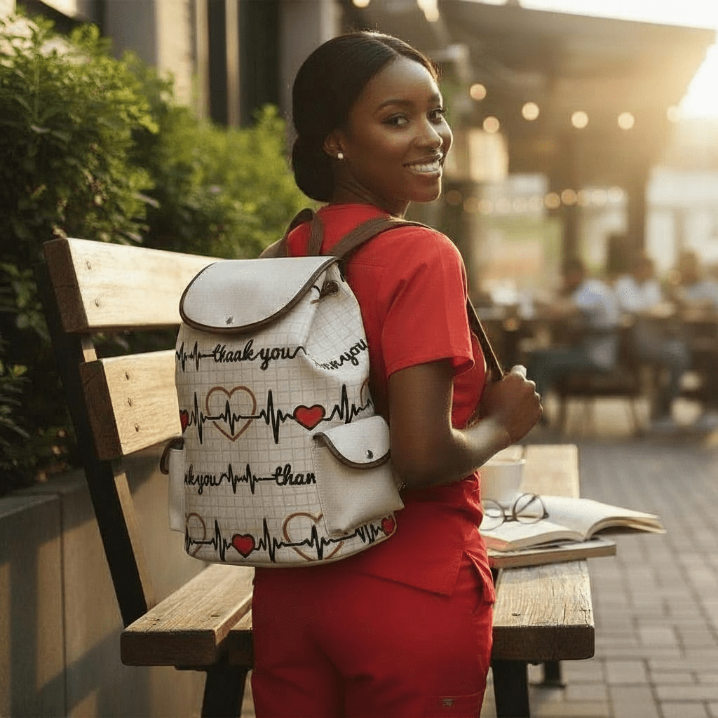 Nurse - Themed Canvas Backpacks - Nursecaresuites - Online Healthcare Boutiquebackpackclinical bagcna bagcute nurse gift