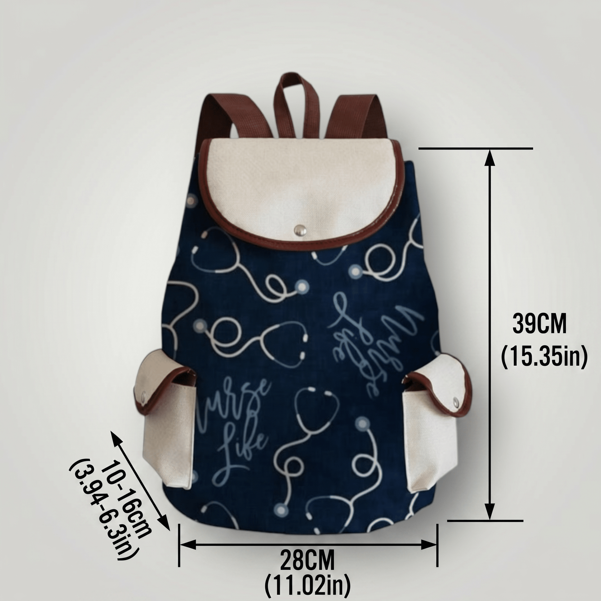 Nurse-Themed Canvas Backpacks - Nursecaresuites - Online Healthcare Boutiquebackpackclinical bagcna bagcute nurse gift