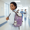 Nurse - Themed Canvas Backpacks - Nursecaresuites - Online Healthcare Boutiquebackpackclinical bagcna bagcute nurse gift