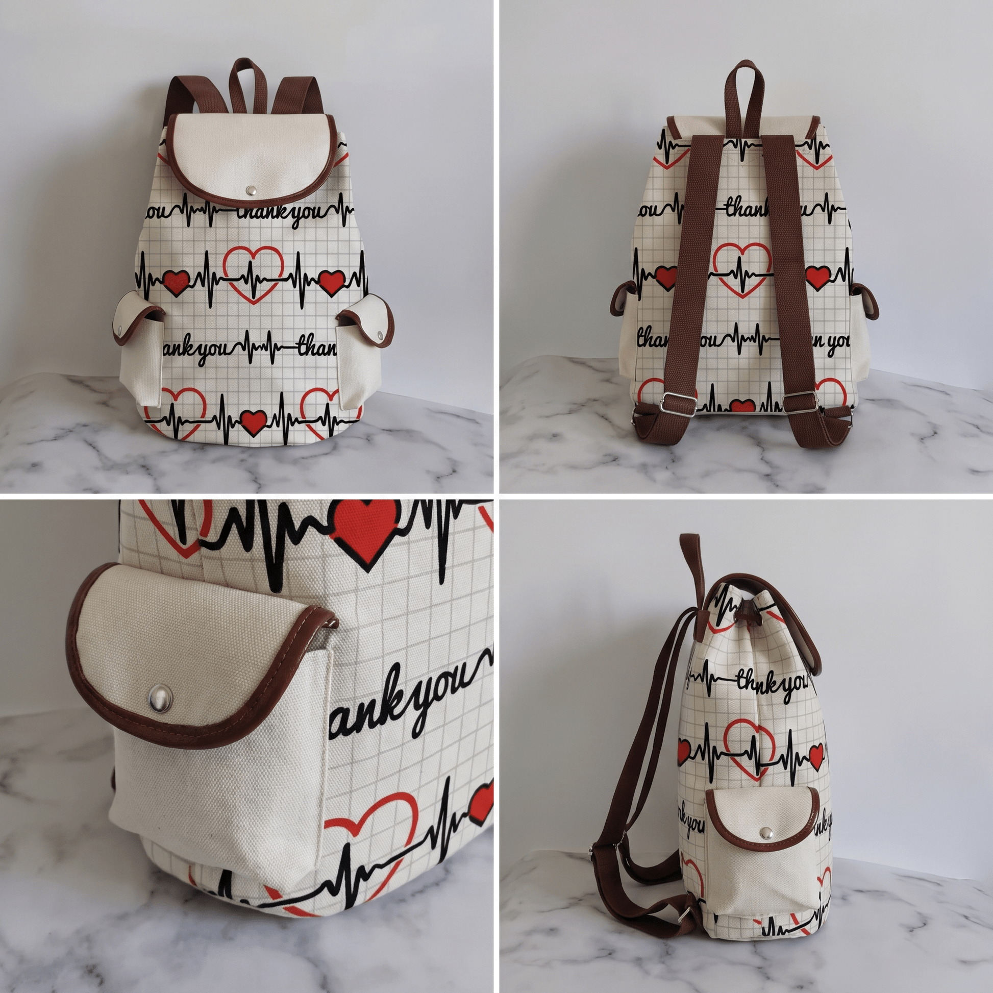 Nurse-Themed Canvas Backpacks - Nursecaresuites - Online Healthcare Boutiquebackpackclinical bagcna bagcute nurse gift