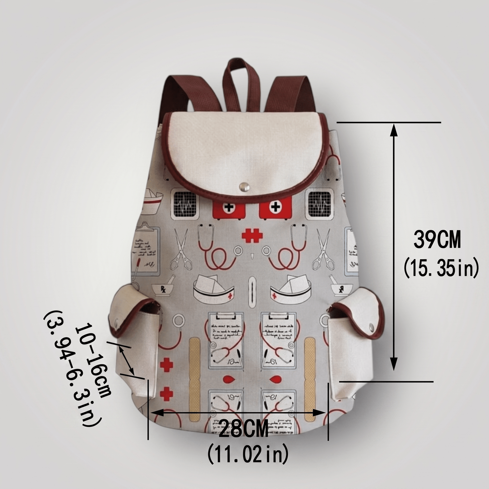 Nurse-Themed Canvas Backpacks - Nursecaresuites - Online Healthcare Boutiquebackpackclinical bagcna bagcute nurse gift