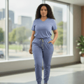 NurseEase Jogger Set - Nursecaresuites - Online Healthcare Boutiqueall - day comfort scrubsbreathable scrub setclassic professional workwearB0C712J6JD