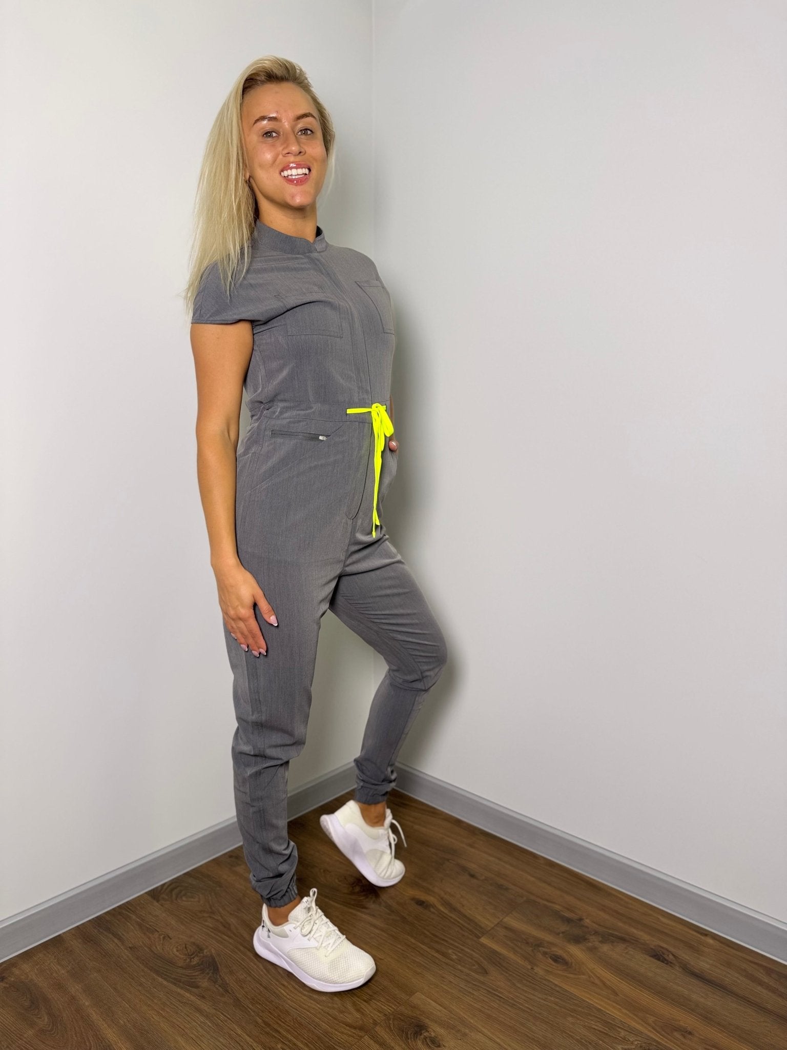 One Piece Scrub Jumpsuit - Nursecaresuites - Online Healthcare BoutiqueScrubsCnajumpsuitJumpsuit navy