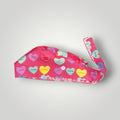 Pink Candy Hearts Satin - Lined Tie Back Scrub Caps - Nursecaresuites - Online Healthcare BoutiqueScrub CapAdjustable Scrub CapAdjustable Tie Backaesthetic healthcare worker