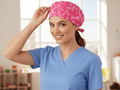 Satin - Lined Nurse Scrub Caps – Hello Kitty, Barbie & Bratz | Most Wanted Collection - Nursecaresuites - Online Healthcare BoutiqueScrub CapAdjustable Scrub CapAdjustable Tie BackBarbie Scrub Cap