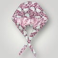 Satin - Lined Nurse Scrub Caps | Hello Kitty, Barbie & Bratz Styles - Nursecaresuites - Online Healthcare BoutiqueScrub CapAdjustable Scrub CapAdjustable Tie BackBarbie Scrub Cap