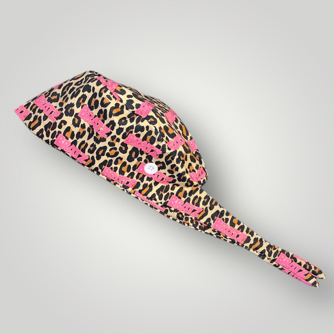 Satin - Lined Nurse Scrub Caps | Hello Kitty, Barbie & Bratz Styles - Nursecaresuites - Online Healthcare BoutiqueScrub CapAdjustable Scrub CapAdjustable Tie BackBarbie Scrub Cap