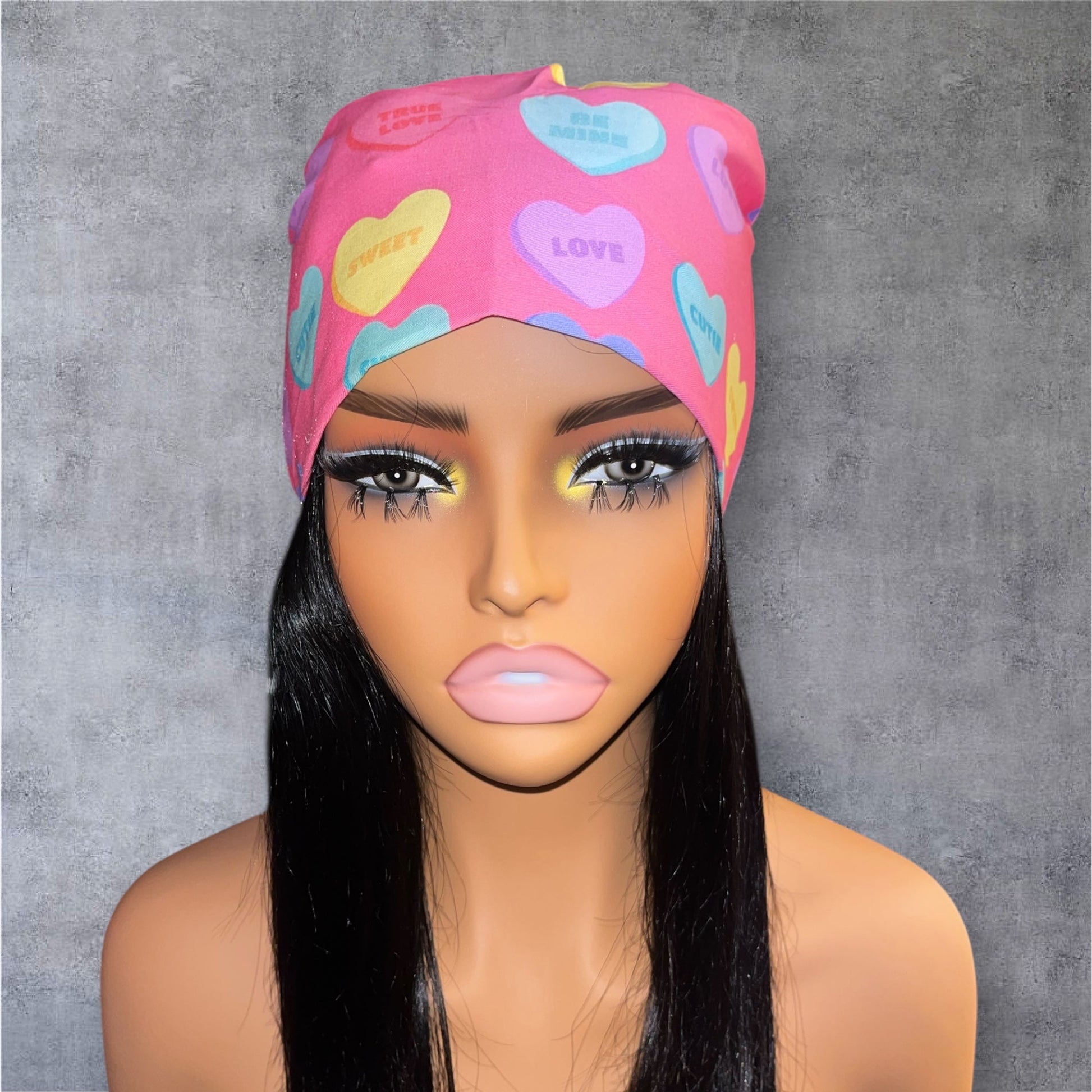 Satin - Lined Nurse Scrub Caps | Hello Kitty, Barbie, Powerpuff and Bratz Styles - Nursecaresuites - Online Healthcare BoutiqueScrub CapAdjustable Scrub CapAdjustable Tie Backaesthetic healthcare worker