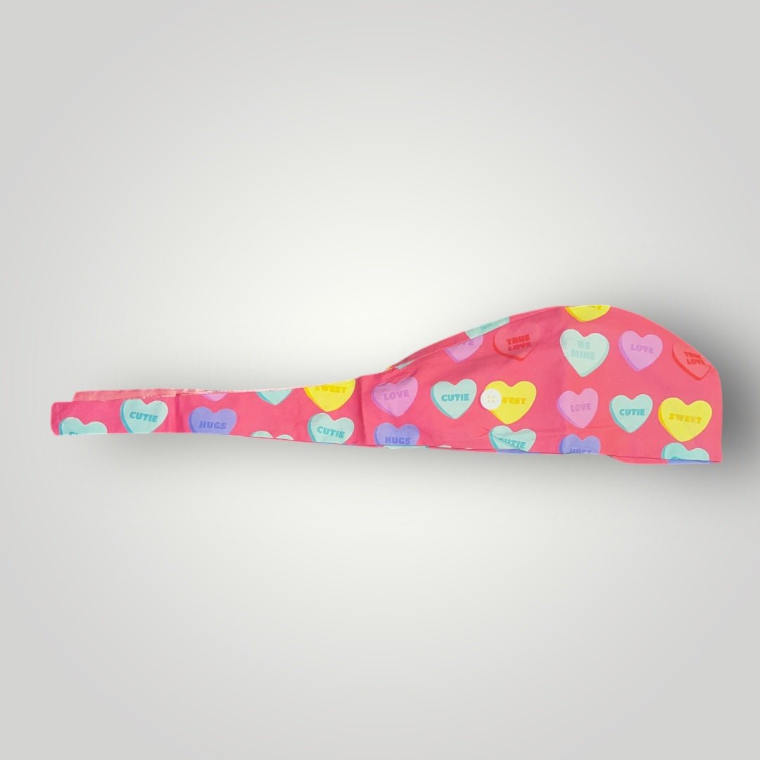 Satin - Lined Nurse Scrub Caps | Hello Kitty, Barbie, Powerpuff and Bratz Styles - Nursecaresuites - Online Healthcare BoutiqueScrub CapAdjustable Scrub CapAdjustable Tie Backaesthetic healthcare worker