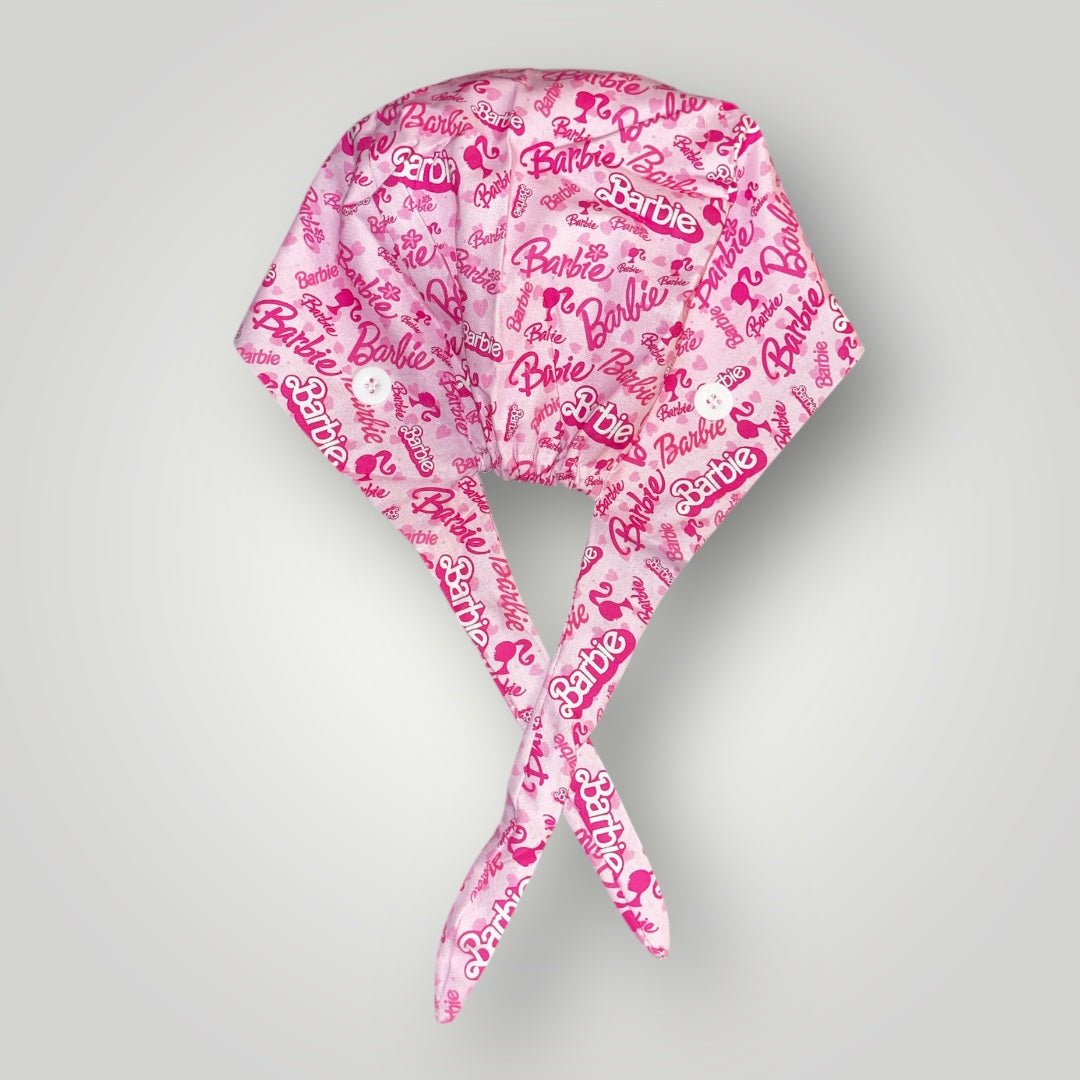 Satin - Lined Nurse Scrub Caps | Hello Kitty, Barbie, Powerpuff and Bratz Styles - Nursecaresuites - Online Healthcare BoutiqueScrub CapAdjustable Scrub CapAdjustable Tie Backaesthetic healthcare worker