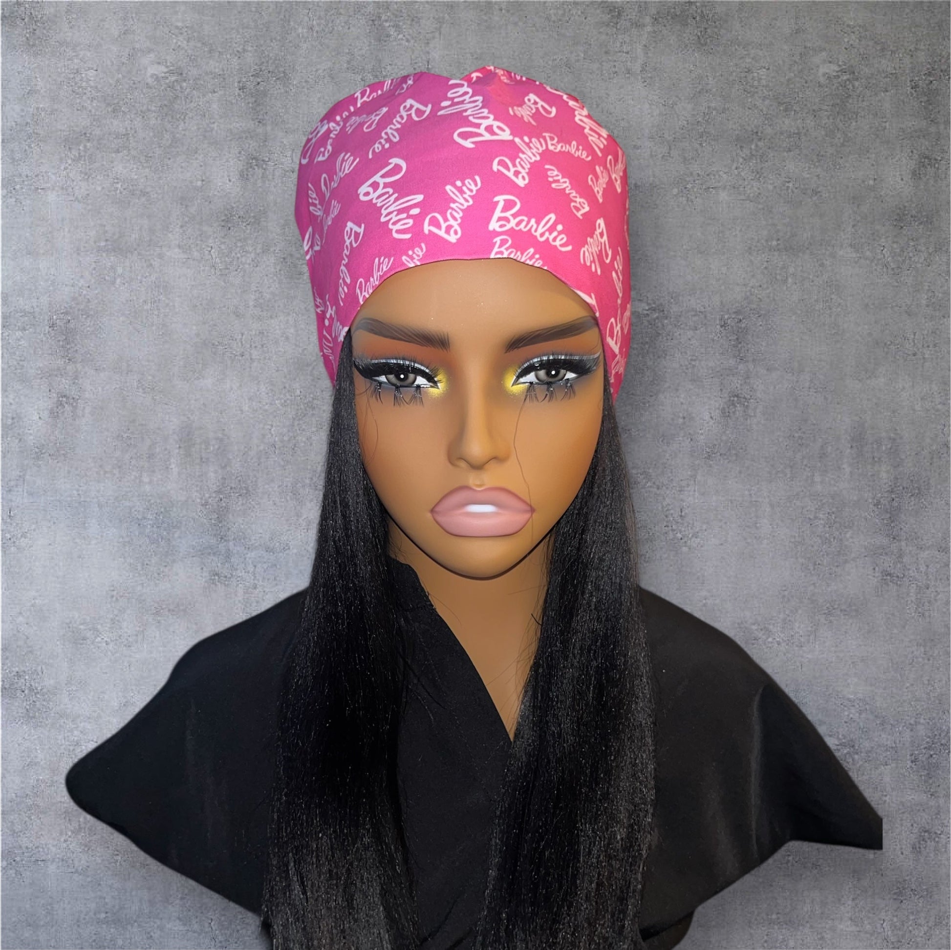 Satin - Lined Nurse Scrub Caps | Hello Kitty, Barbie, Powerpuff and Bratz Styles - Nursecaresuites - Online Healthcare BoutiqueScrub CapAdjustable Scrub CapAdjustable Tie Backaesthetic healthcare worker
