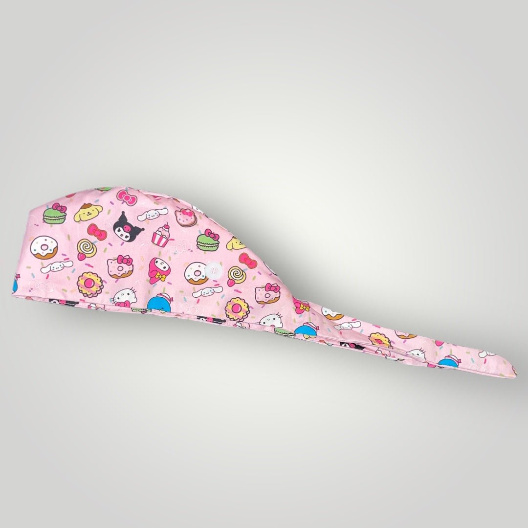 Satin - Lined Nurse Scrub Caps | Kawaii, Dollcore & Girl - Power Styles - Nursecaresuites - Online Healthcare BoutiqueScrub CapAdjustable Scrub CapAdjustable Tie Backaesthetic healthcare worker