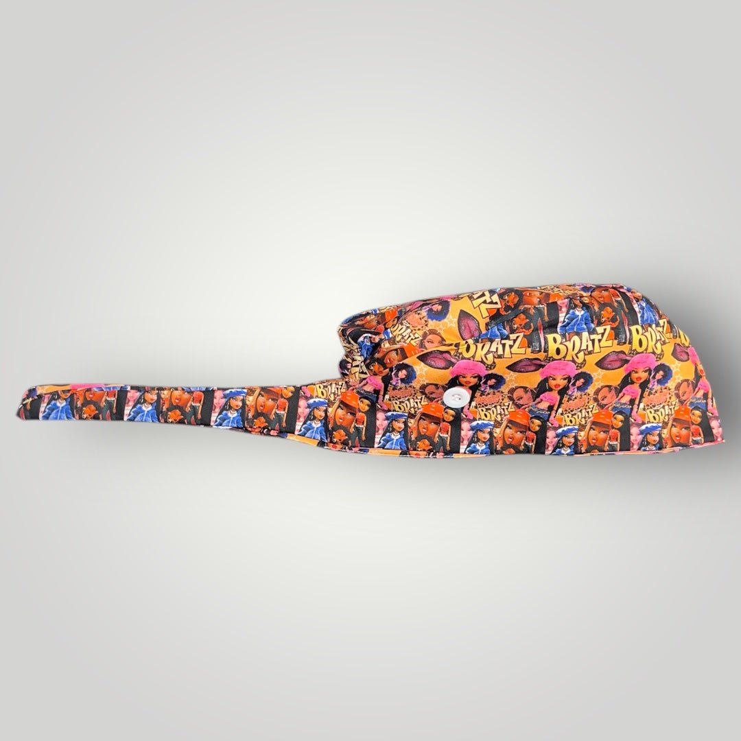 Satin - Lined Nurse Scrub Caps | Kawaii, Dollcore & Girl - Power Styles - Nursecaresuites - Online Healthcare BoutiqueScrub CapAdjustable Scrub CapAdjustable Tie Backaesthetic healthcare worker