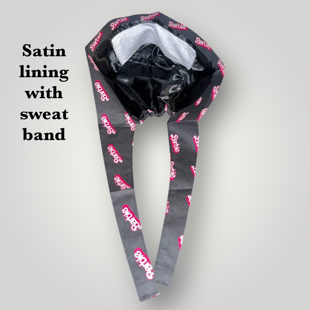 Satin - Lined Nurse Scrub Caps | Kawaii, Dollcore & Girl - Power Styles - Nursecaresuites - Online Healthcare BoutiqueScrub CapAdjustable Scrub CapAdjustable Tie Backaesthetic healthcare worker