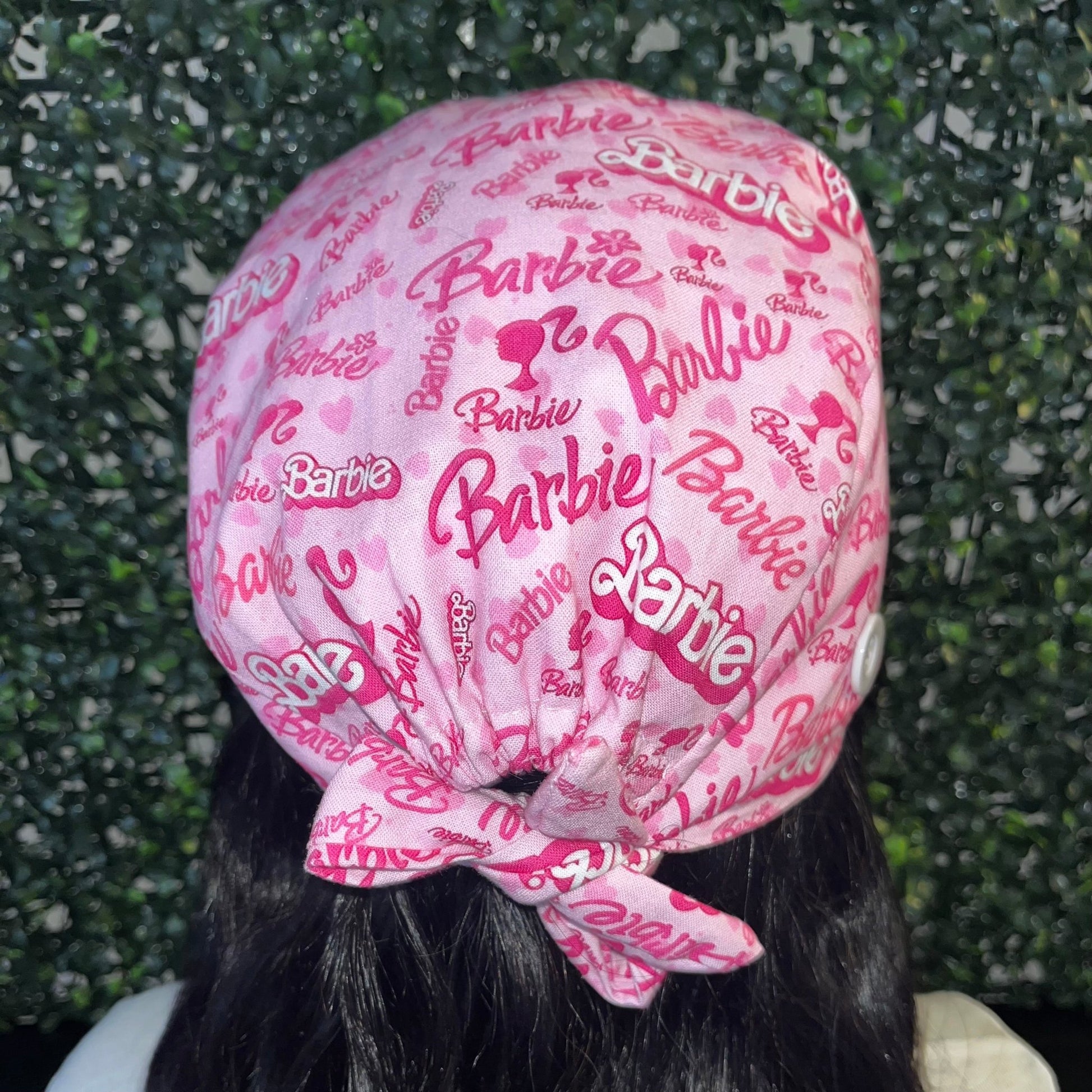 Satin - Lined Tie Back Scrub Caps | Hello Kitty, Barbie, Powerpuff and Bratz Styles - Nursecaresuites - Online Healthcare BoutiqueScrub CapAdjustable Scrub CapAdjustable Tie Backaesthetic healthcare worker