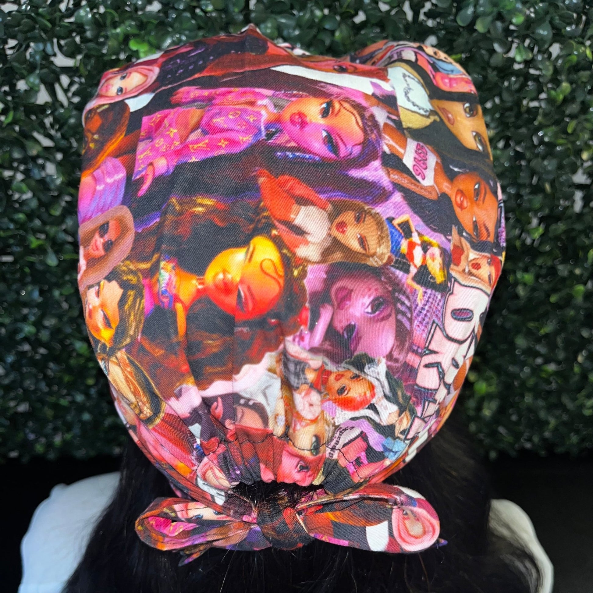 Satin - Lined Tie Back Scrub Caps | Hello Kitty, Barbie, Powerpuff and Bratz Styles - Nursecaresuites - Online Healthcare BoutiqueScrub CapAdjustable Scrub CapAdjustable Tie Backaesthetic healthcare worker