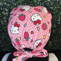 Satin - Lined Tie Back Scrub Caps | Hello Kitty, Barbie, Powerpuff and Bratz Styles - Nursecaresuites - Online Healthcare BoutiqueScrub CapAdjustable Scrub CapAdjustable Tie Backaesthetic healthcare worker