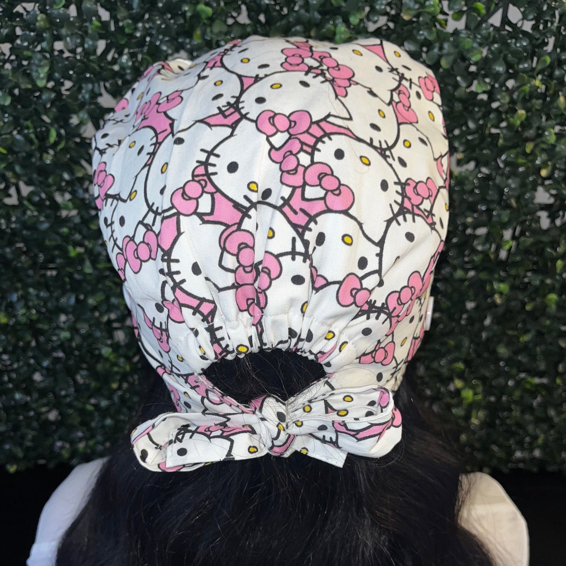 Satin - Lined Tie Back Scrub Caps | Hello Kitty, Barbie, Powerpuff and Bratz Styles - Nursecaresuites - Online Healthcare BoutiqueScrub CapAdjustable Scrub CapAdjustable Tie Backaesthetic healthcare worker