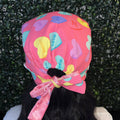 Satin - Lined Tie Back Scrub Caps | Hello Kitty, Barbie, Powerpuff and Bratz Styles - Nursecaresuites - Online Healthcare BoutiqueScrub CapAdjustable Scrub CapAdjustable Tie Backaesthetic healthcare worker