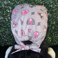 Satin - Lined Tie Back Scrub Caps | Hello Kitty, Barbie, Powerpuff and Bratz Styles - Nursecaresuites - Online Healthcare BoutiqueScrub CapAdjustable Scrub CapAdjustable Tie Backaesthetic healthcare worker