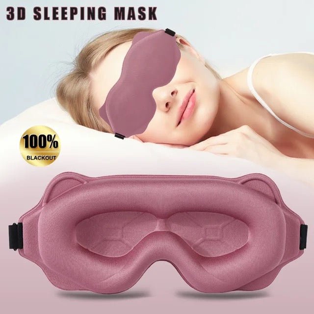 Ultra - Soft 3D Blackout Sleep Mask - Nursecaresuites - Online Healthcare Boutique3D Sleeping Mask3D contoured eye mask3D Eyeshade3d mask