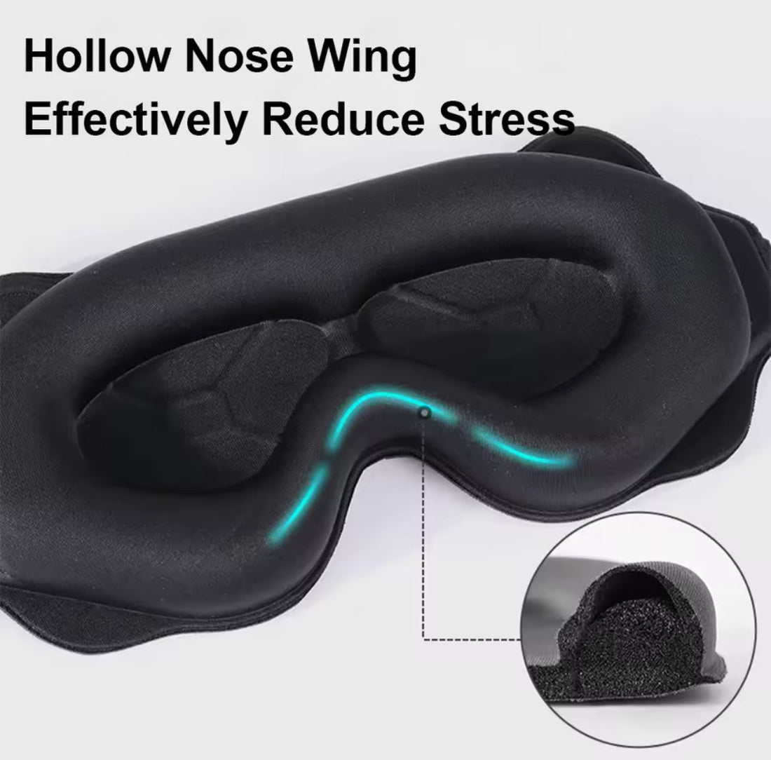 Ultra - Soft 3D Blackout Sleep Mask - Nursecaresuites - Online Healthcare Boutique3D Sleeping Mask3D contoured eye mask3D Eyeshade3d mask