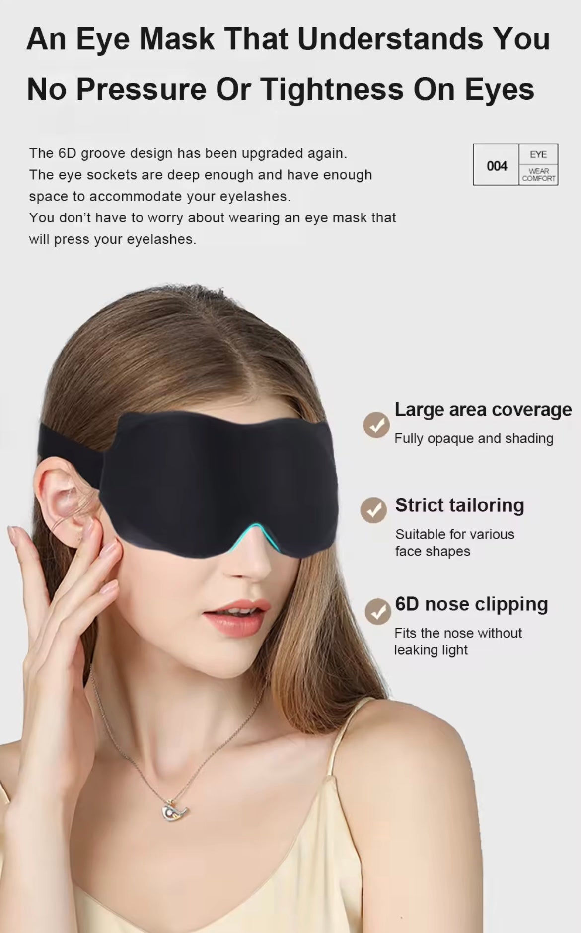 Ultra - Soft 3D Blackout Sleep Mask - Nursecaresuites - Online Healthcare Boutique3D Sleeping Mask3D contoured eye mask3D Eyeshade3d mask