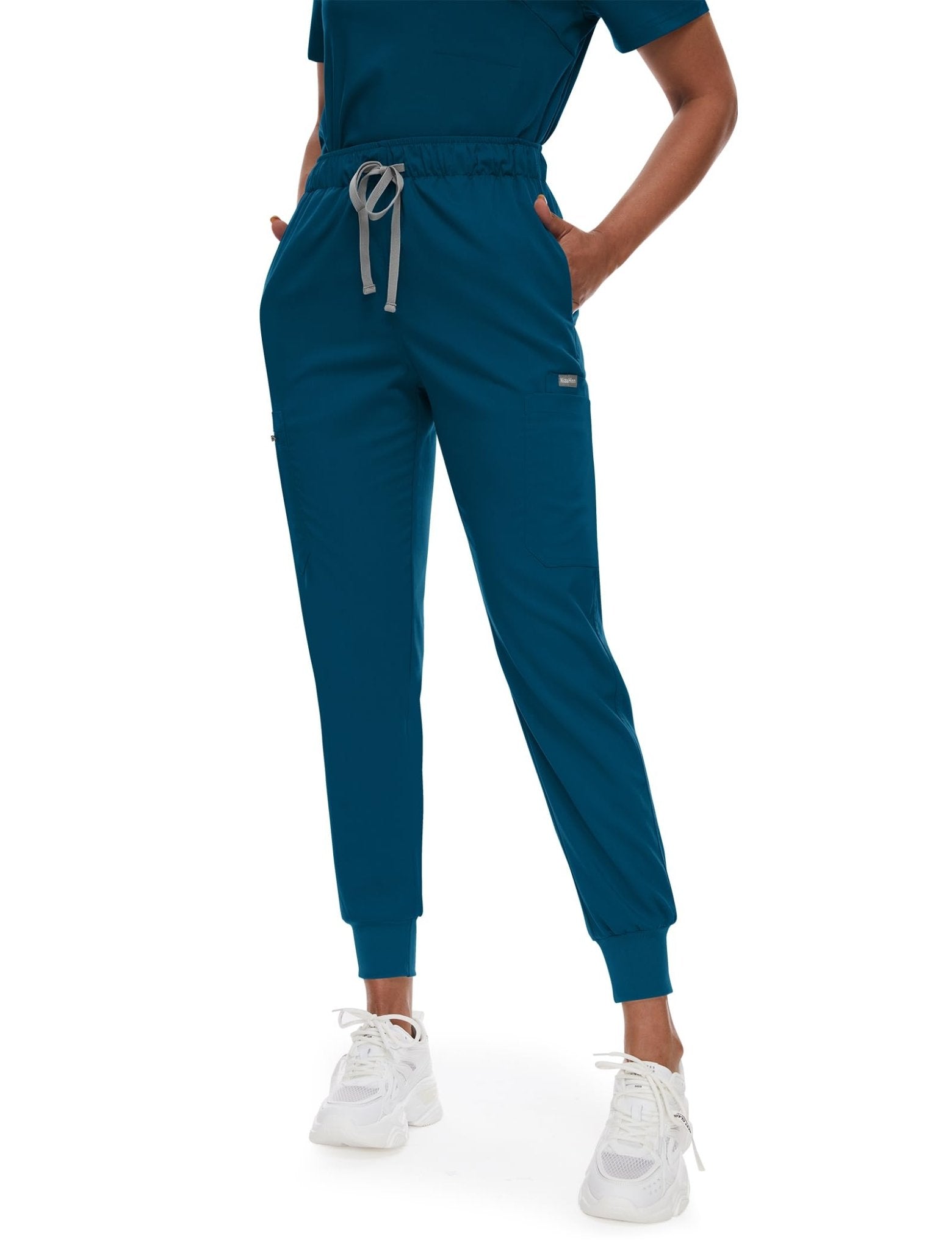 V - Neck Jogger Scrub Set - Nursecaresuites - Online Healthcare BoutiqueB0CP3KFMCW